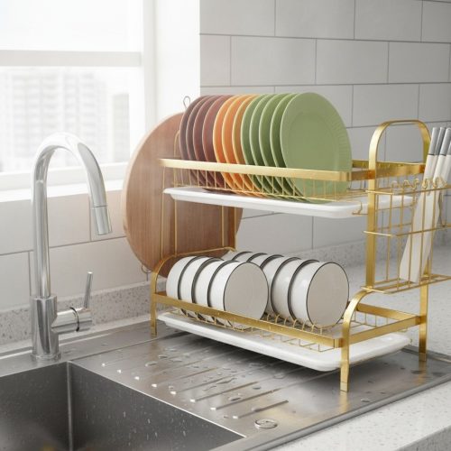 DISH RACK GOLD -14739
