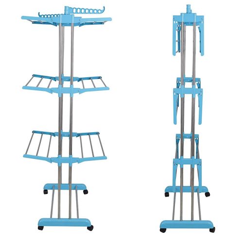 CLOTH RACK 3LAYER ST.STEEL TW115 ASK - 5207