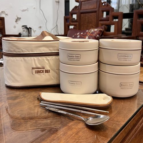 LUNCH BOX WITH POUCH 4PCS SET-15208