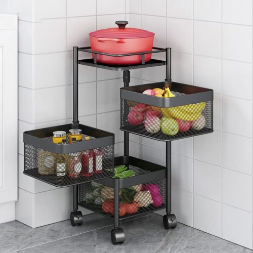 STORAGE RACK BLACK 3 LAYER SQ ZWJ037-15281
