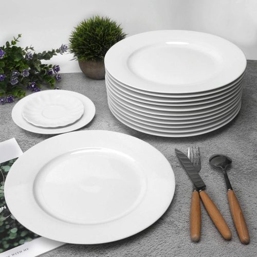 CERAMIC DINNER PLATE 10.5inches WHITE NORMAL-1594